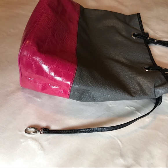Nine West gray and pink colorblock tote - Picture 5 of 6